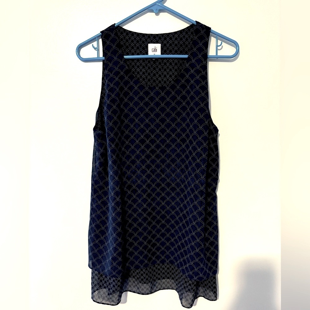 Cabi women’s size Medium, sheer dressy long tank shirt